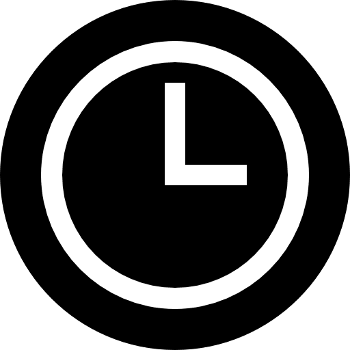 Clock icon, Contact Us page